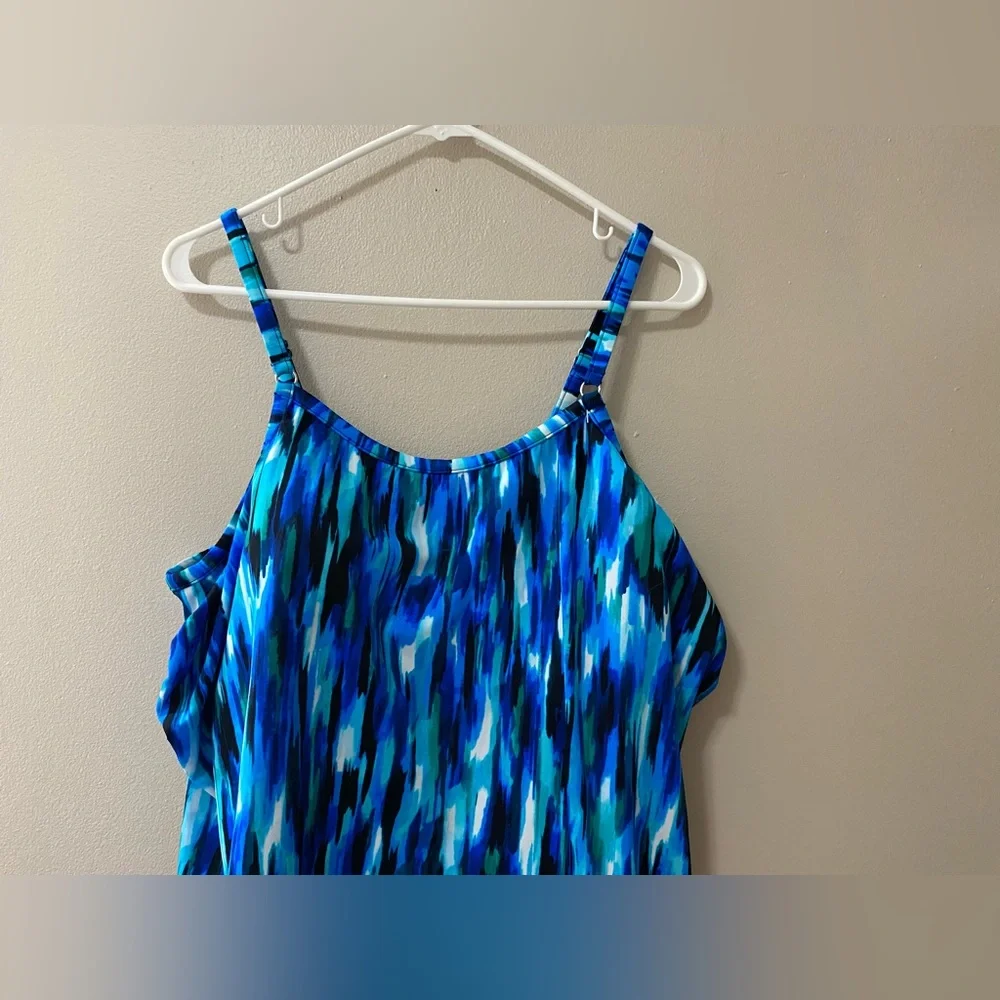 Trimshaper Farrah Tummy Control Swim Romper Size 22W Adjustable one piece NWT - Picture 5 of 10